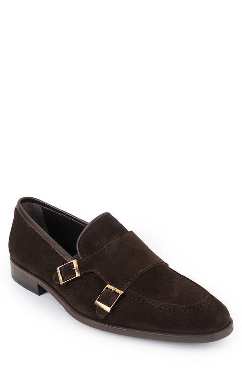 Elmaton Double Monk Strap Leather Loafer (Men)