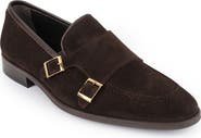 VELLAPAIS Elmaton Double Monk Strap Leather Loafer