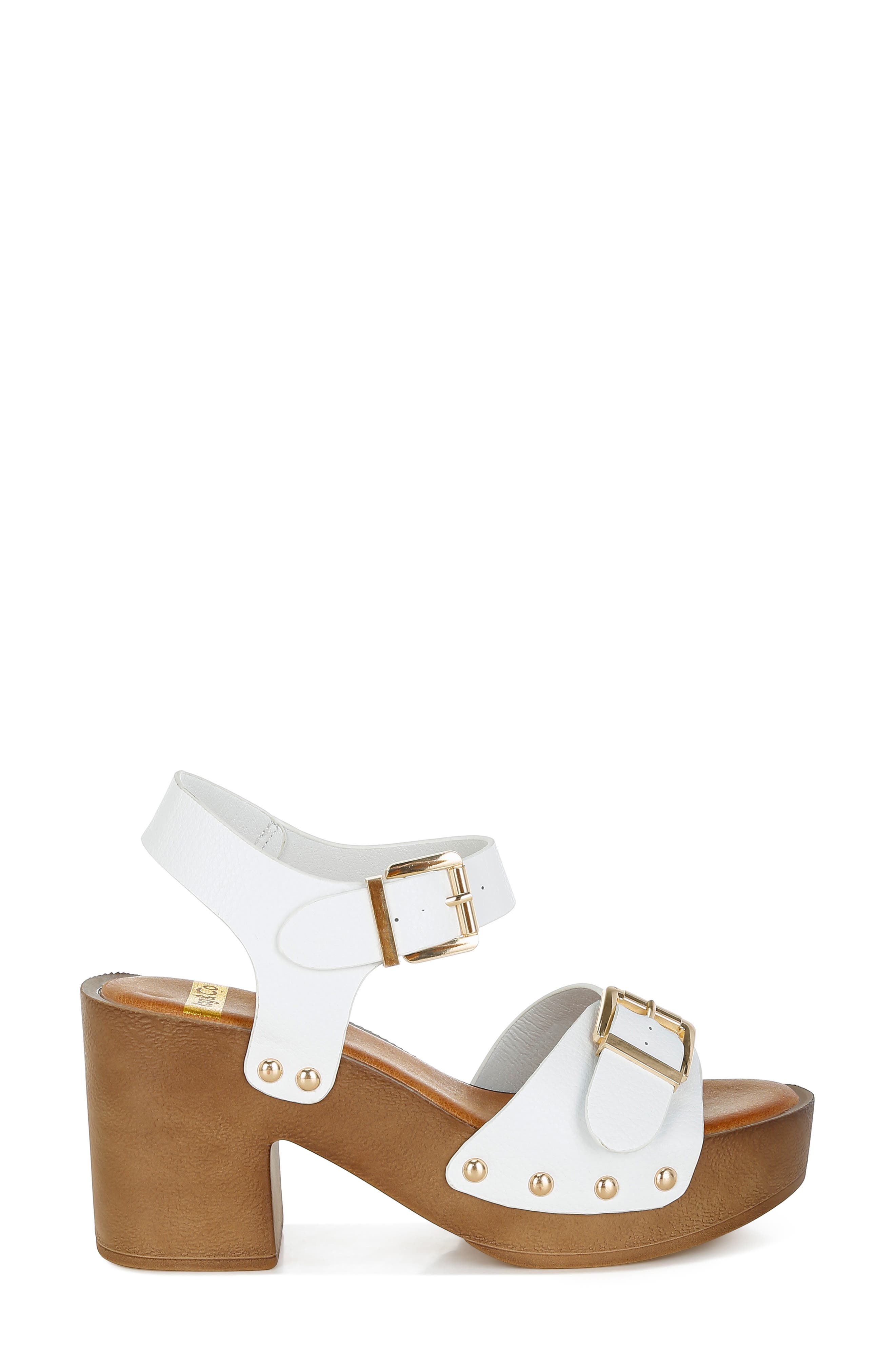 Ompasa Platform Sandal, Alternate, color, WHITE