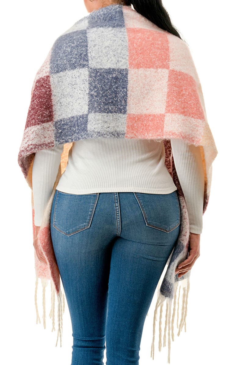 MARCUS ADLER Check Scarf, Alternate, color, Grey Multi