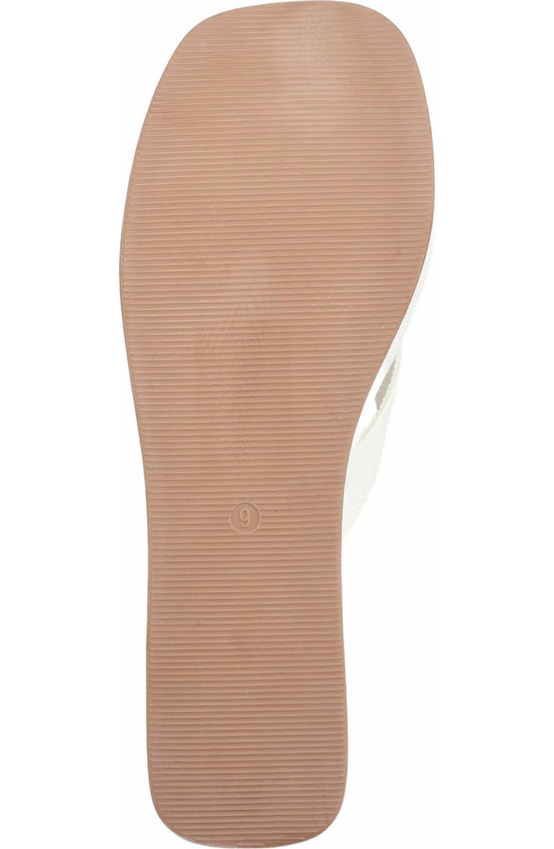 True Religion Latto Slip on Wedge Sandal, Alternate, color, White