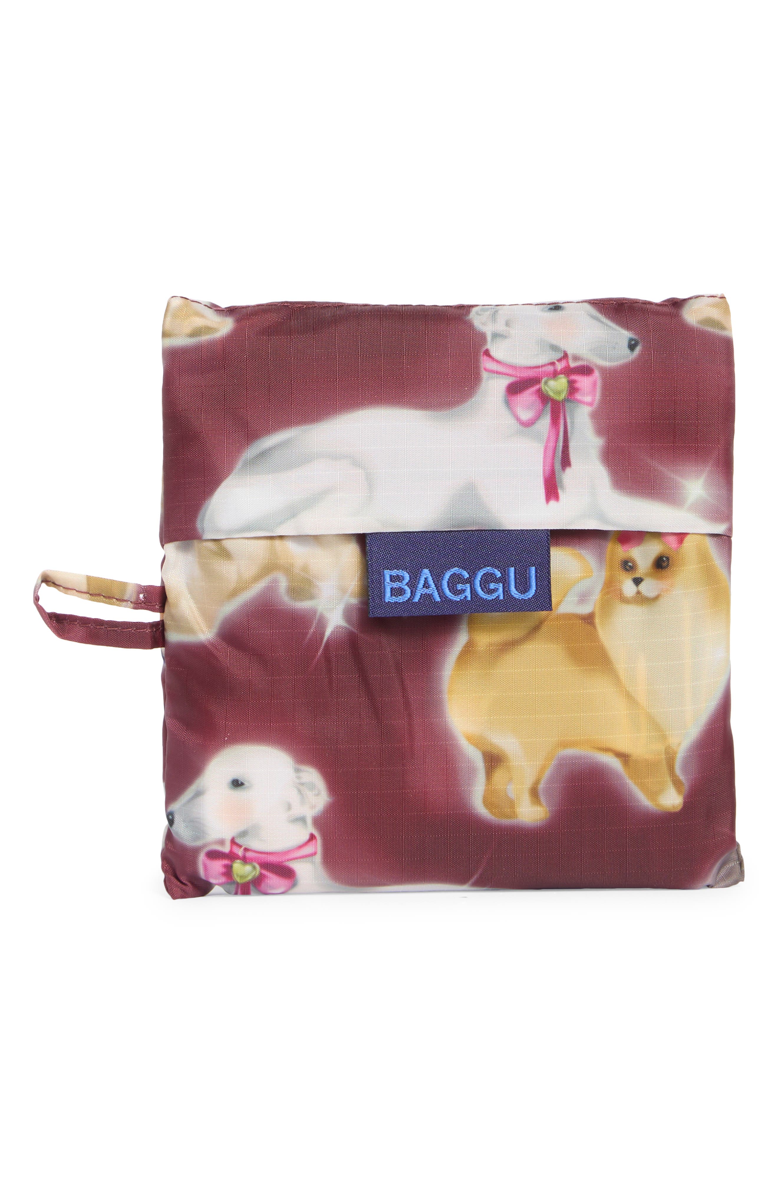 Standard Baggu Reusable Ripstop Tote, Alternate, color, FANCY DOGS