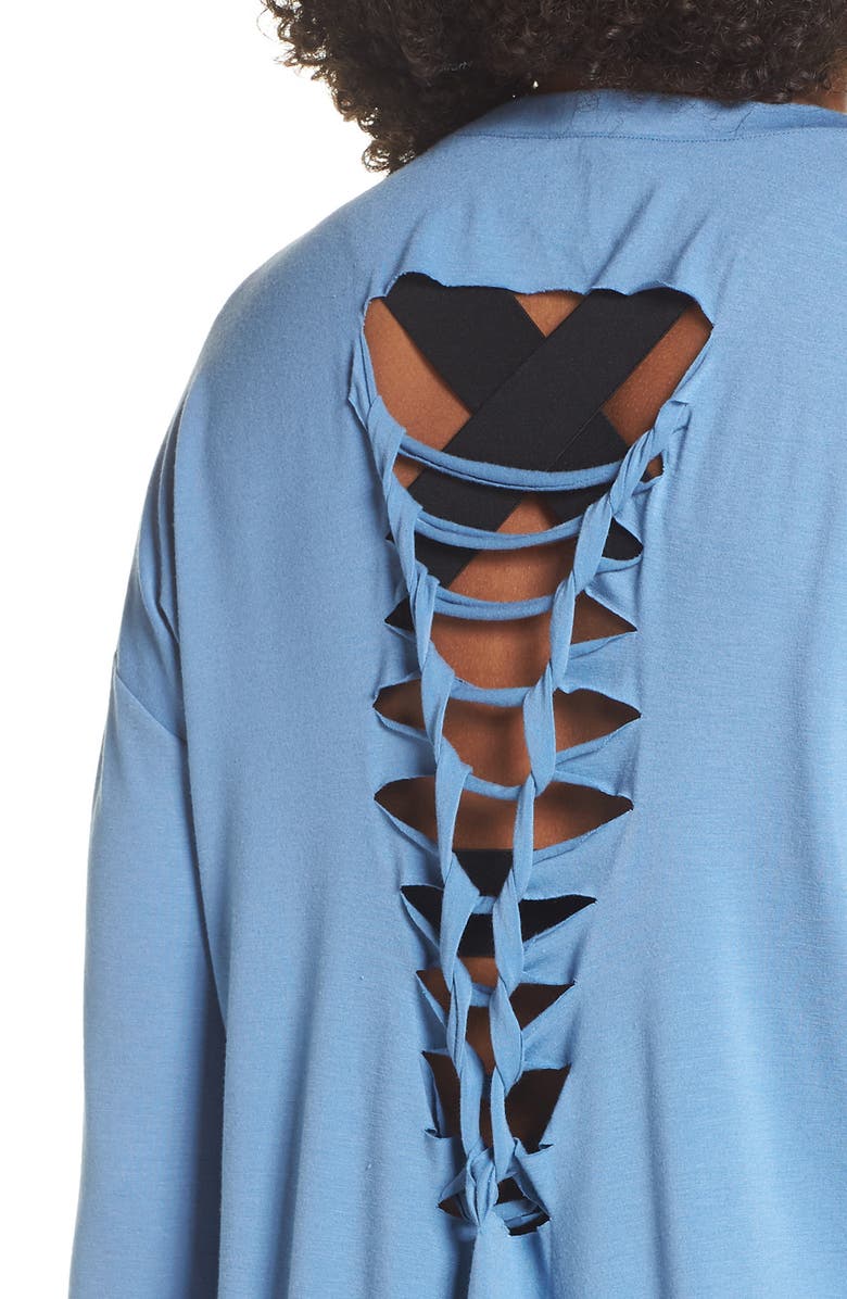 Onzie Braid Back Tee, Alternate, color, 