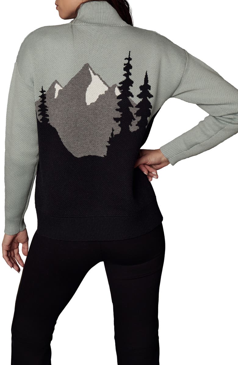 Alp N Rock Simran Mock Neck Organic Cotton Blend Sweater, Alternate, color, 