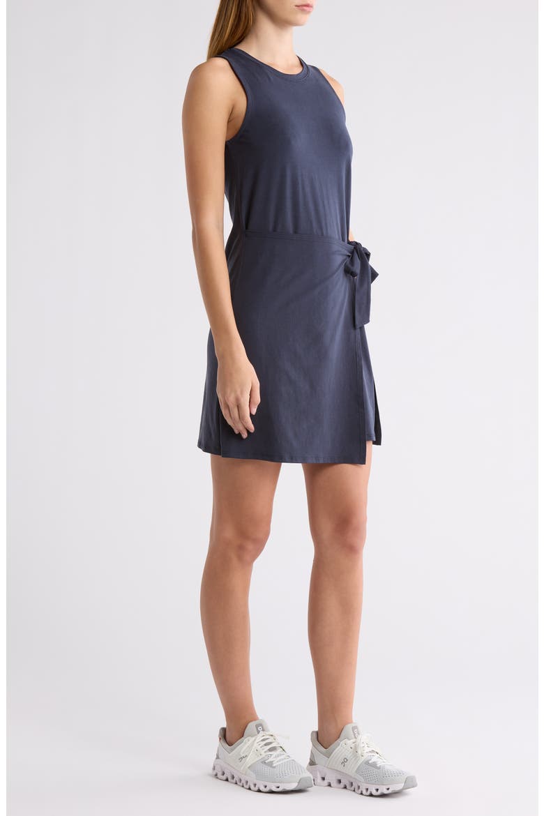 Meet Up Wrap Skirt Minidress, Alternate, color, NOCTURNAL NAVY