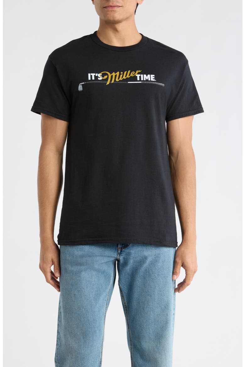 Miller Golf Graphic T-Shirt, Main, color, PIRATE BLACK