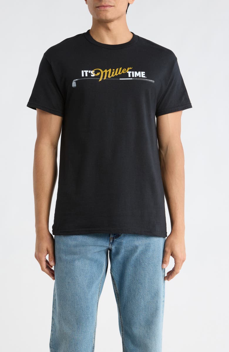 The Forecast Agency Miller Golf Graphic T-Shirt, Main, color, Pirate Black