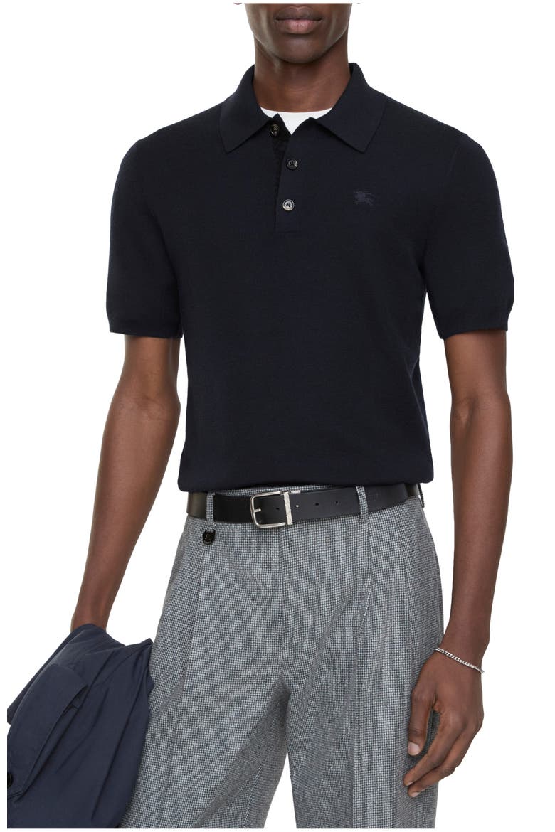 Cashmere Polo Shirt, Main, color, Navy