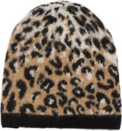 Kate Spade New York downtown leopard beanie