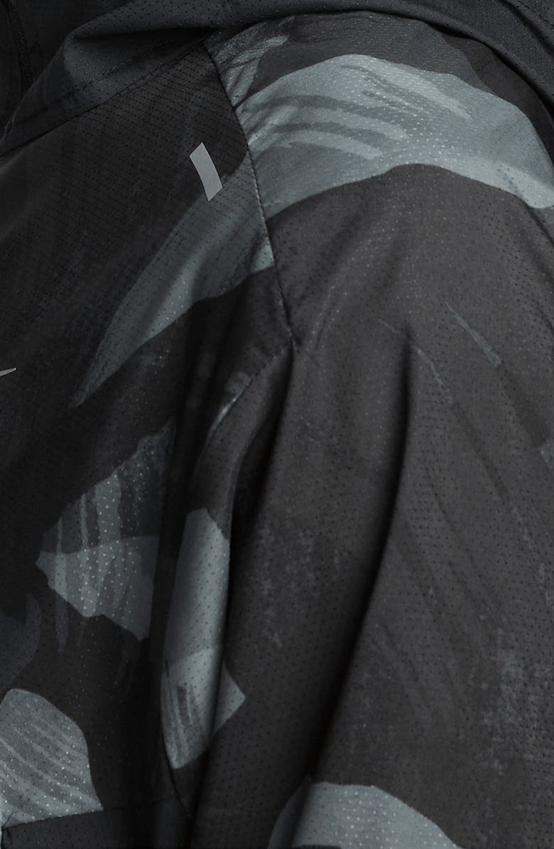 Nike Repel Camo Print Colorblock Water Repellent Zip-Up Hooded Jacket, Alternate, color,