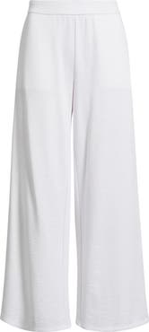 Eileen Fisher Wide Leg Organic Cotton Terry Pants