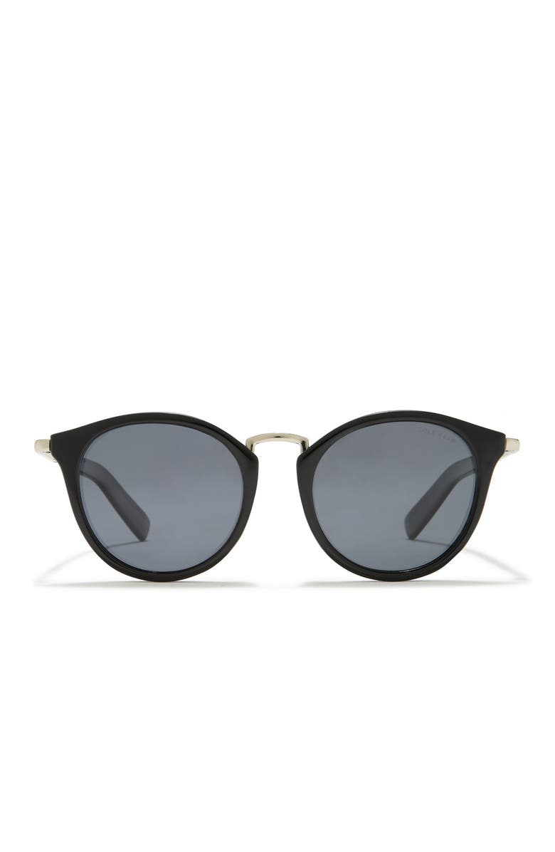 Cole Haan Cat-Eye 50mm Round Polarized Sunglasses, Alternate, color,