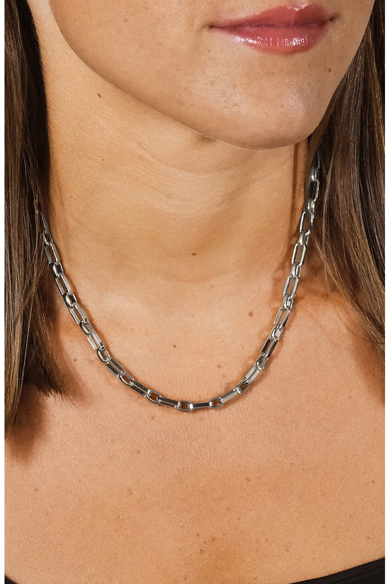 Elara Chain Necklace, Alternate, color, SILVER