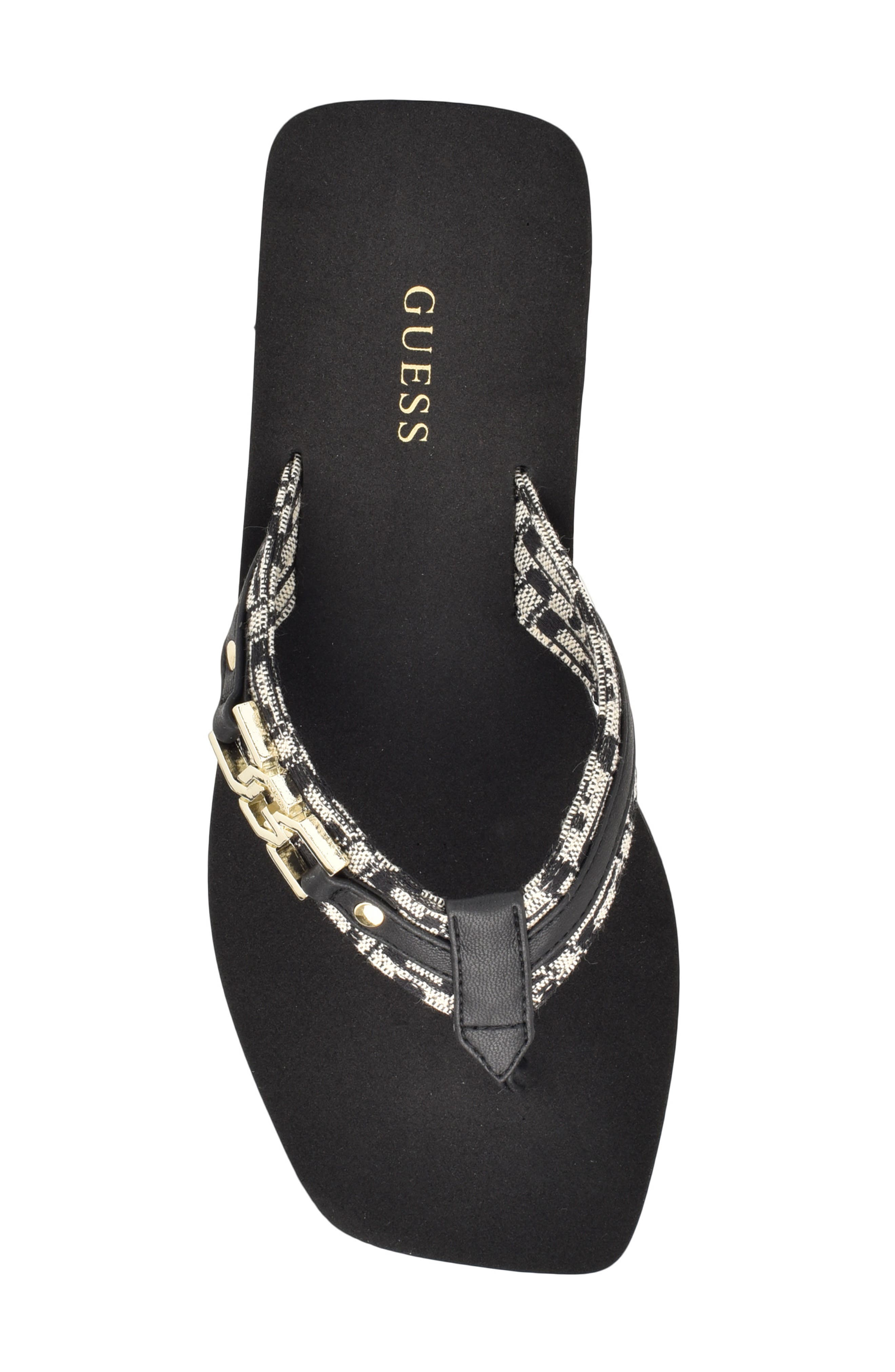 GUESS Ediva Platform Wedge Flip Flop, Alternate, color, 