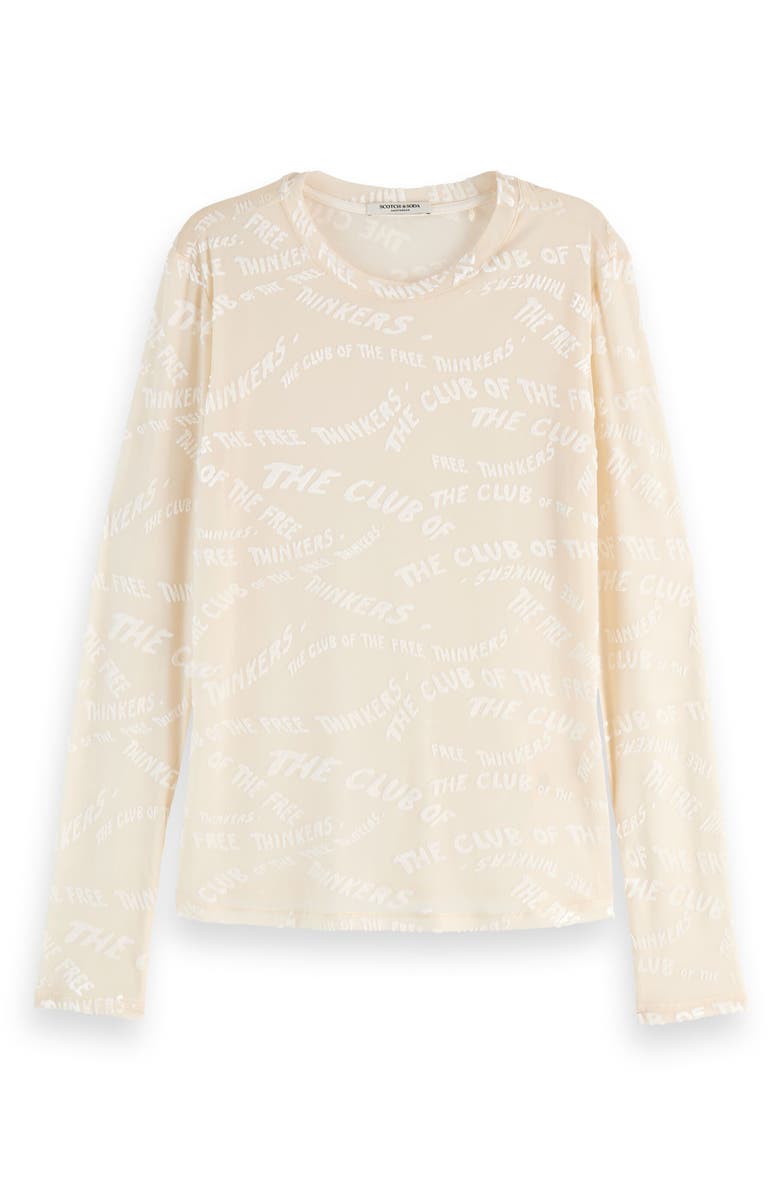 Scotch & Soda Free Thinkers Burnout Long Sleeve T-Shirt, Main, color,