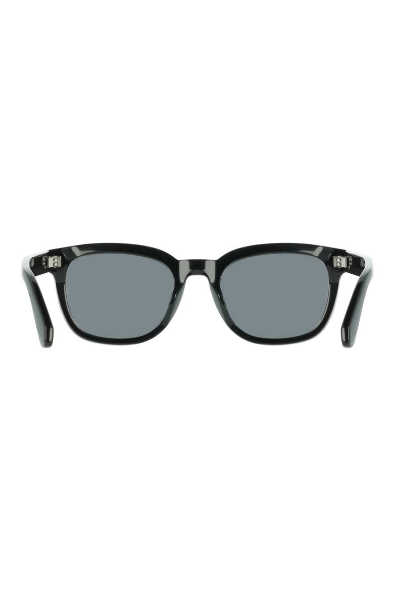 54mm Rectangle Sunglasses, Alternate, color, BLACK