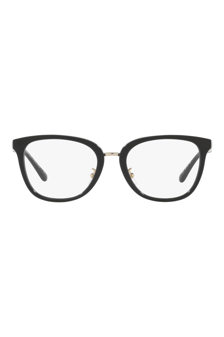 Innsbruck 52mm Square Optical Glasses, Main, color, BLACK