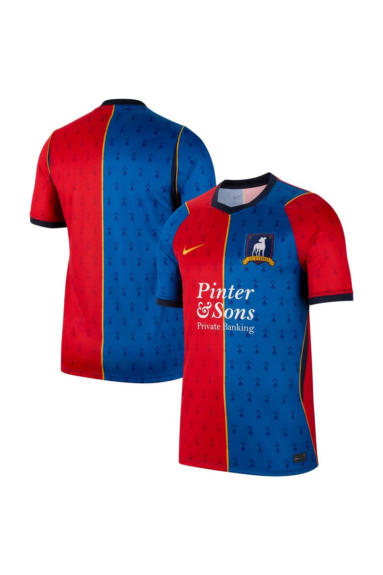 Men's Nike Royal/Red AFC Richmond x Ted Lasso Home Stadium Replica Jersey, Main, color, Royal