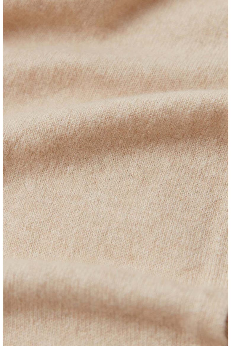 Cashmere Jersey Knit scarf, Alternate, color, beige
