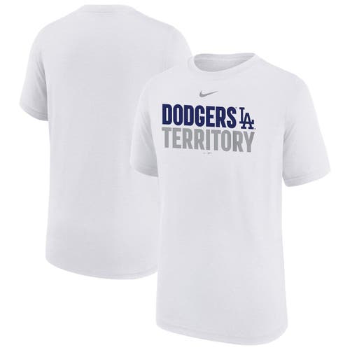 Nike Big Boys And Girls White Los Angeles Dodgers Local Legend T-shirt