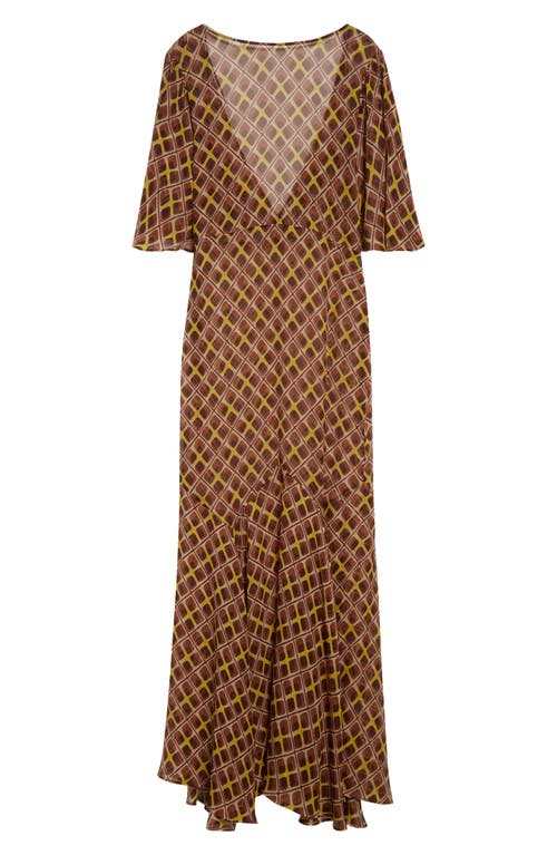 BODE BODE CATTAIL PLAID FAIR GOWN