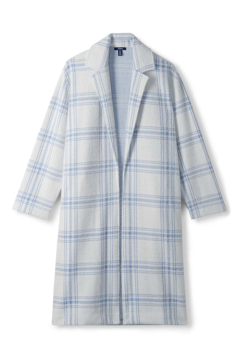 Paxton Plaid Open Front Jacket, Alternate, color, SEA SALT