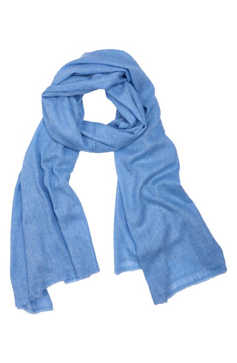 Wool Blend Fringe Scarf