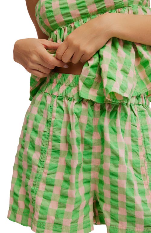 FREE PEOPLE FREE PEOPLE GET FREE GET FREE SEERSUCKER COTTON PULL-ON SHORTS 