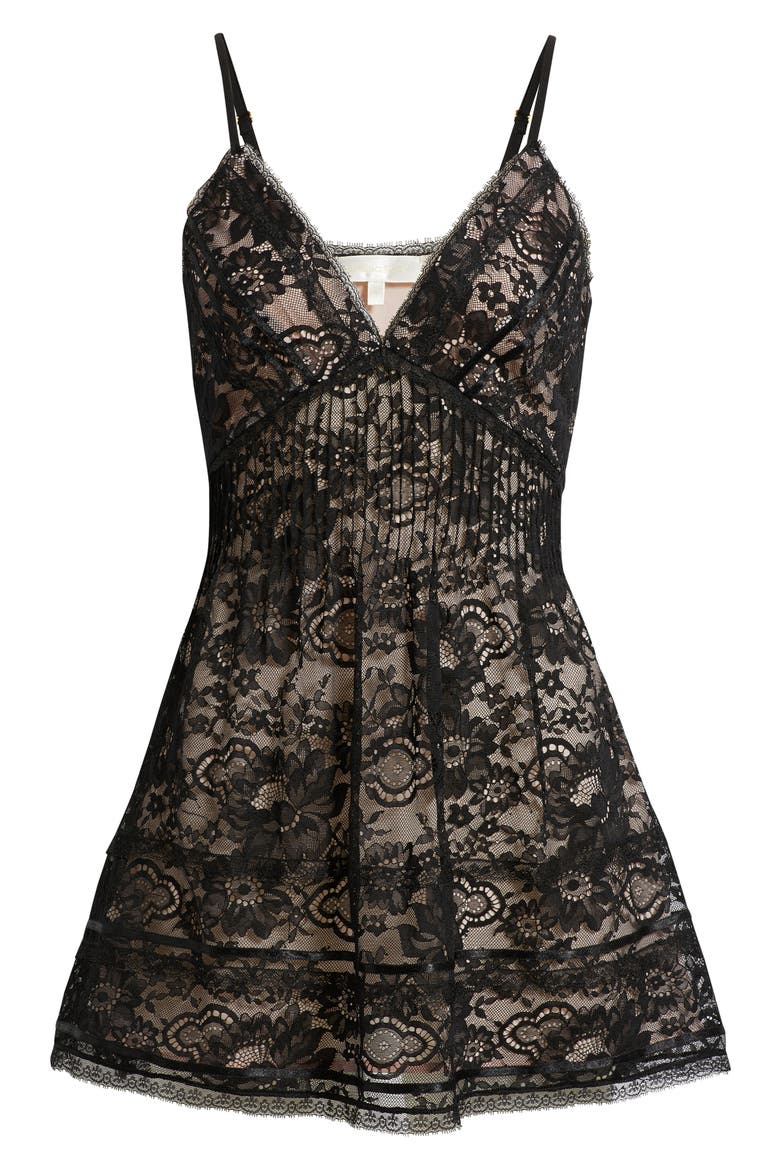 Levina Lace Minidress, Alternate, color, BLACK