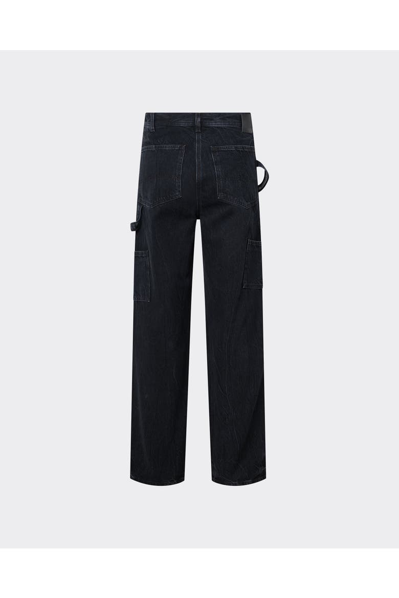 le PÈRE Straight Leg Black Jeans, Alternate, color, Wrinkled Black