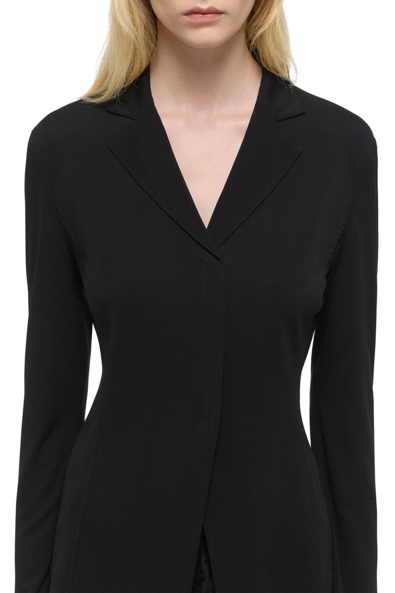 Split Sleeve Blazer, Alternate, color, BLACK