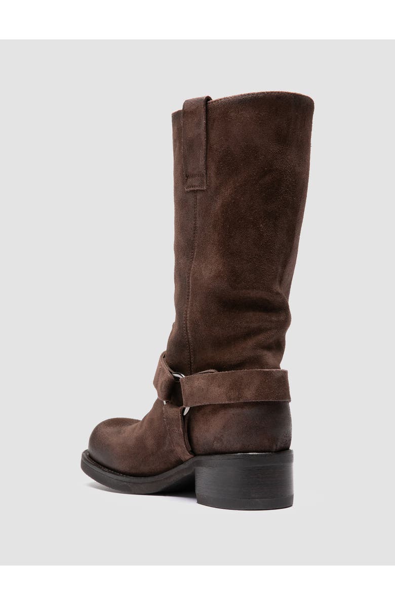 Officine Creative Dana 004 Suede Harness Boots, Alternate, color, Brown