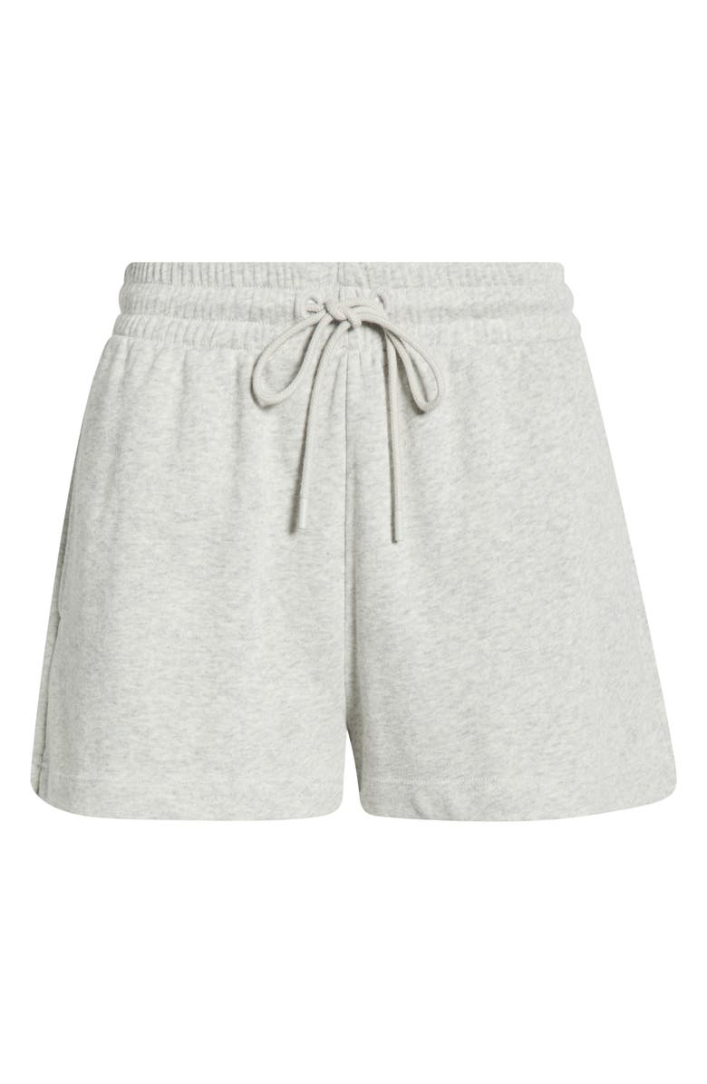 Zella Go Easy French Terry Shorts, Main, color, Grey Light Heather