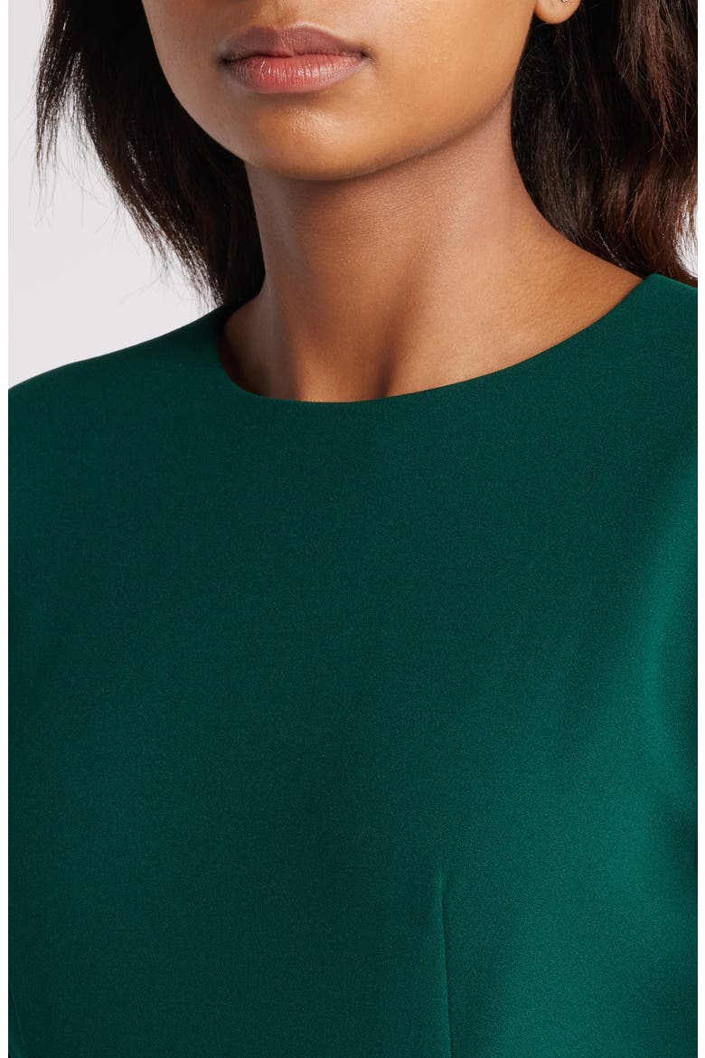 Long Sleeve Pocketed Sheath Dress, Alternate, color, HUNTER