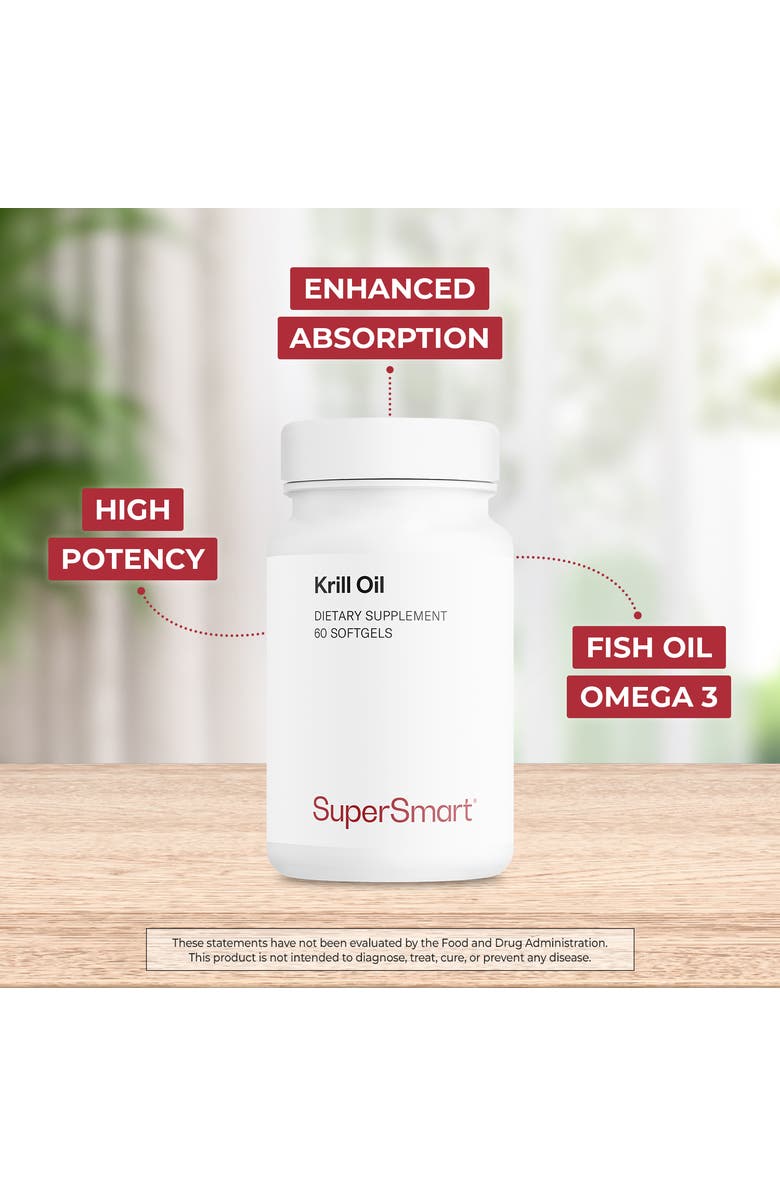 SuperSmart Krill Oil Supplement 1180mg, Alternate, color, NO COLOR