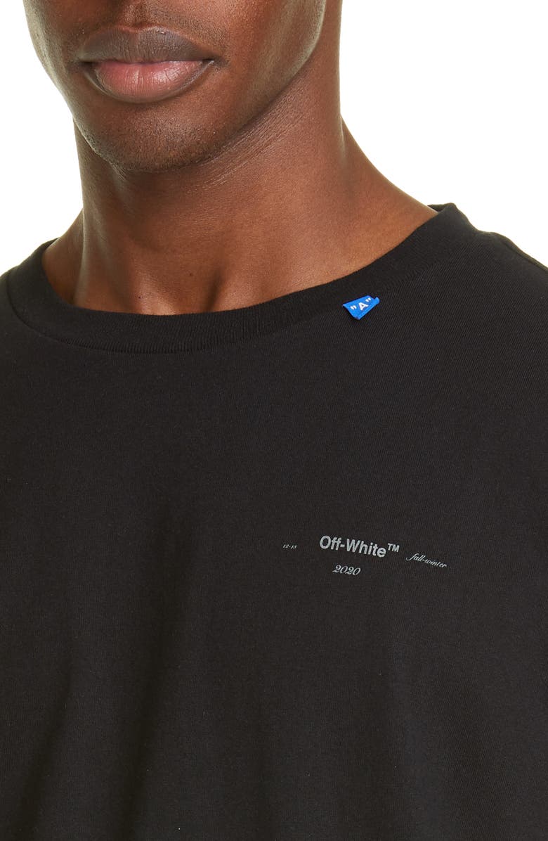 Off-White Unfinished Logo T-Shirt, Alternate, color, 