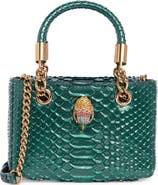 Kurt Geiger London Square Mini Kensington Python Embossed Bag