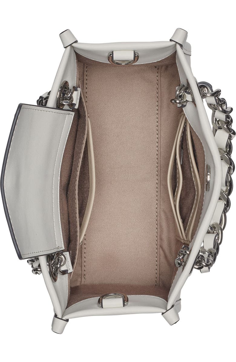 KARL LAGERFELD PARIS Savoie Crossbody, Alternate, color, Wntr Wht/Silvr