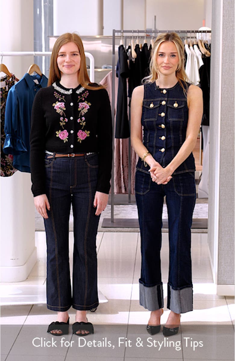 Isolde Floral Embroidered Cardigan, sales video thumbnail