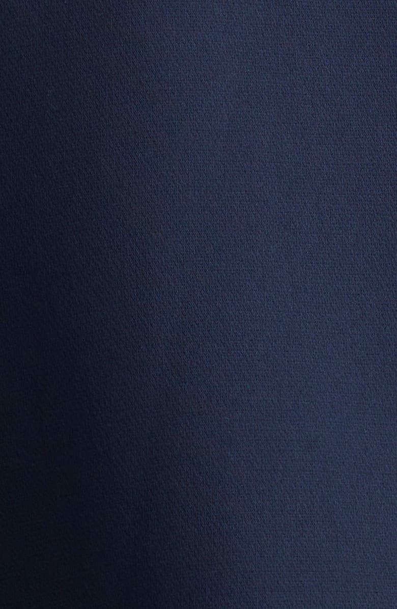 Cinq à Sept Julieta Flower Button Crop Jacket, Alternate, color, Navy