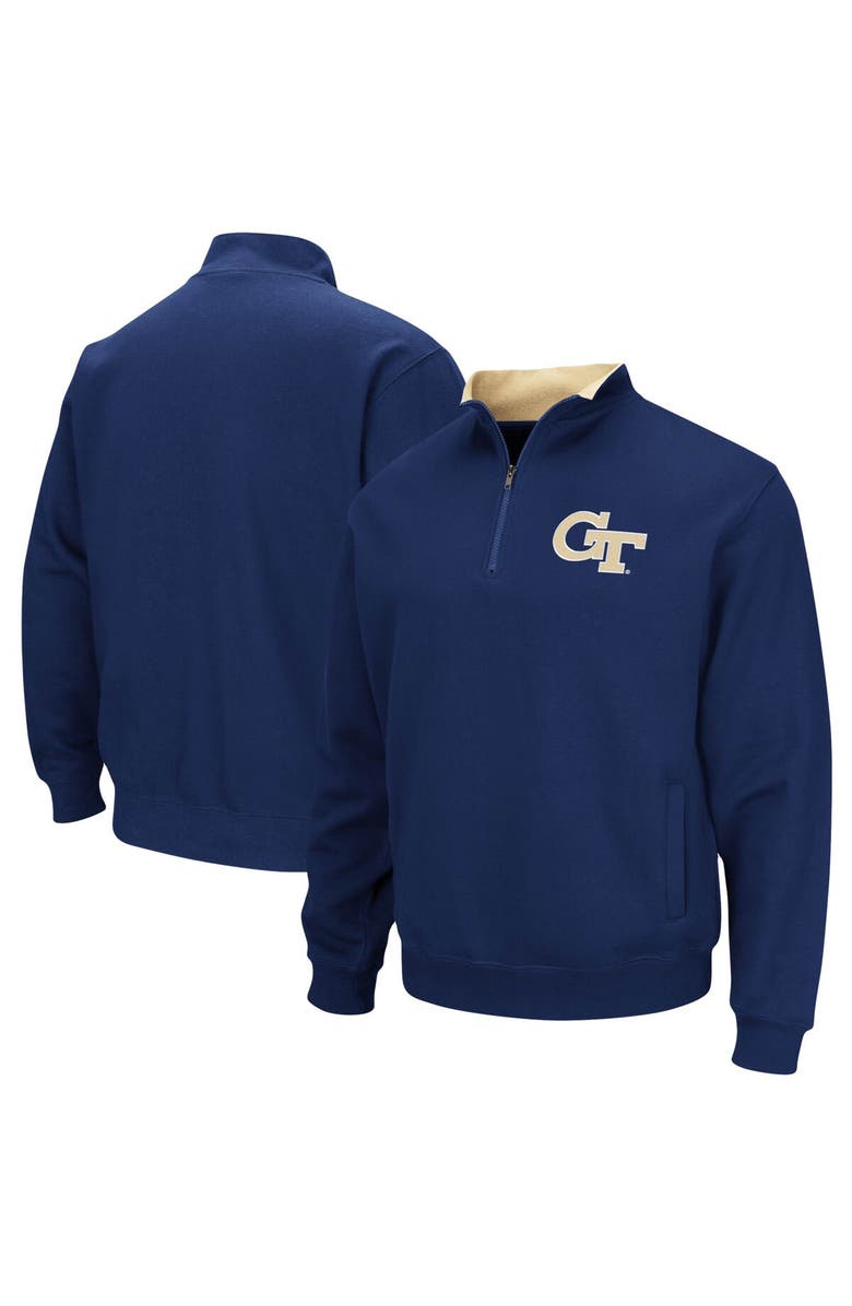 COLOSSEUM Men's Colosseum Navy Georgia Tech Yellow Jackets Tortugas Logo Quarter-Zip Pullover Jacket, Main, color, Navy