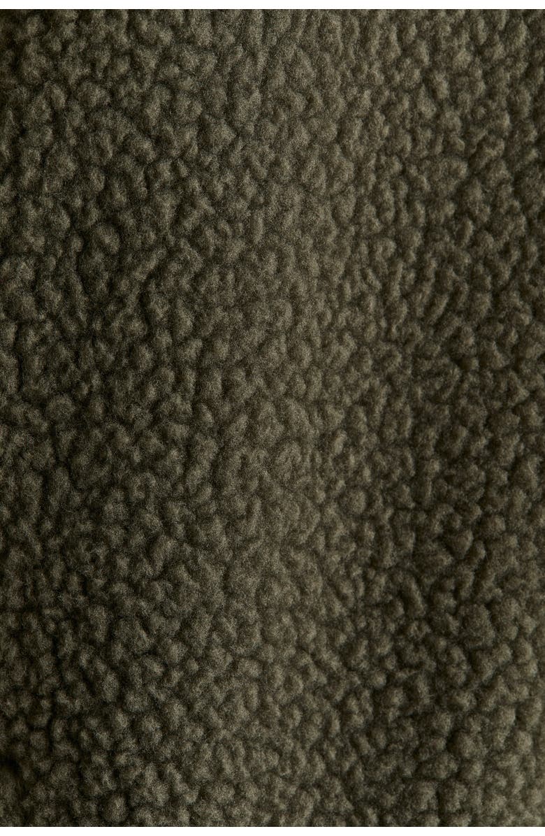 H&M Teddy Jacket, Alternate, color, Khaki Green