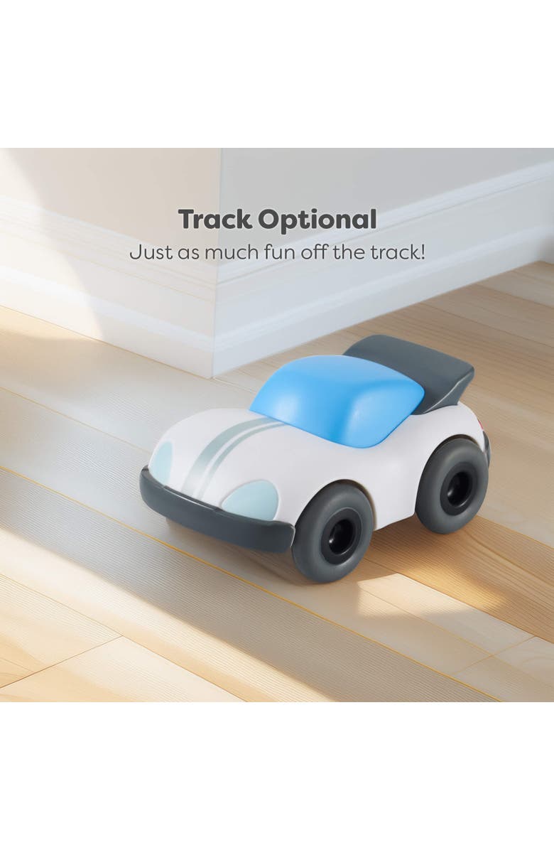 HABA Cars White Speedster Push and Go Car, Alternate, color, White Multi