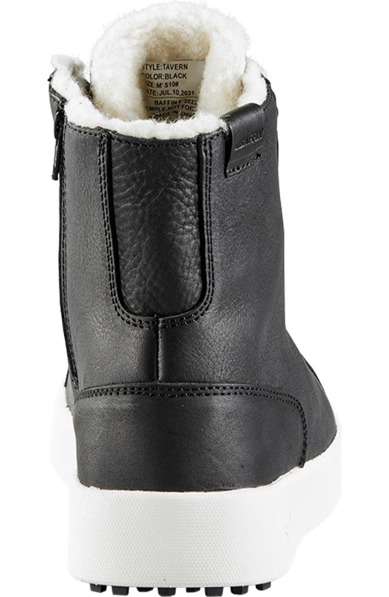 Baffin Tavern Waterproof Faux Shearling Lined Winter Boot, Alternate, color, Black