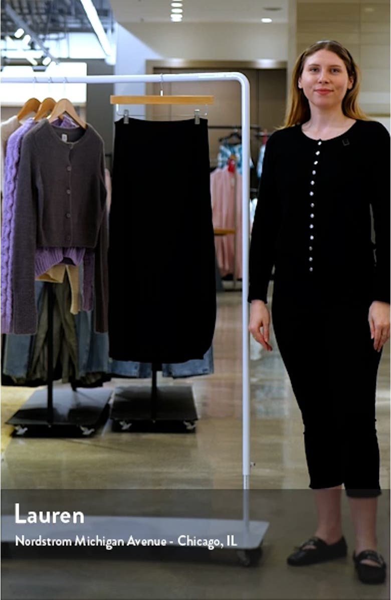 Thalia Rib Midi Skirt, sales video thumbnail