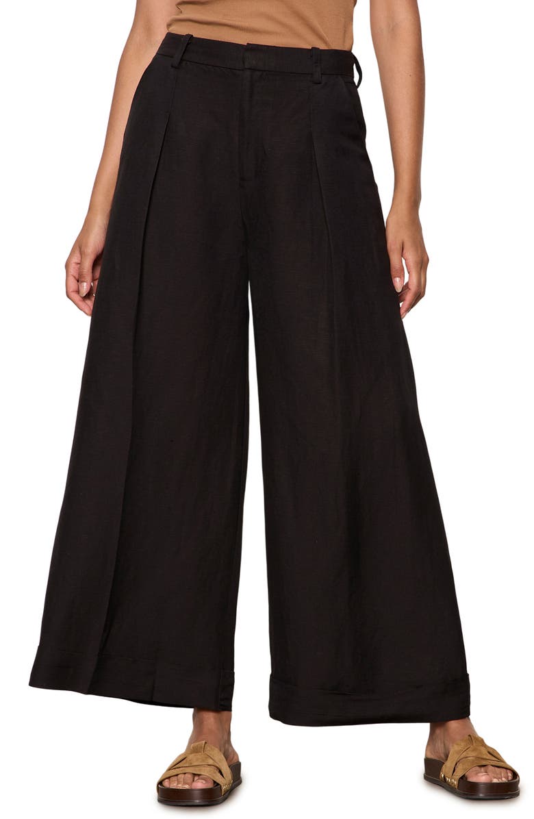 Sanctuary Terrace Linen Blend Wide Leg Pants, Main, color, 