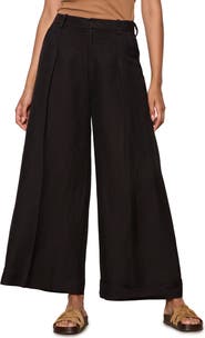 Sanctuary Terrace Linen Blend Wide Leg Pants