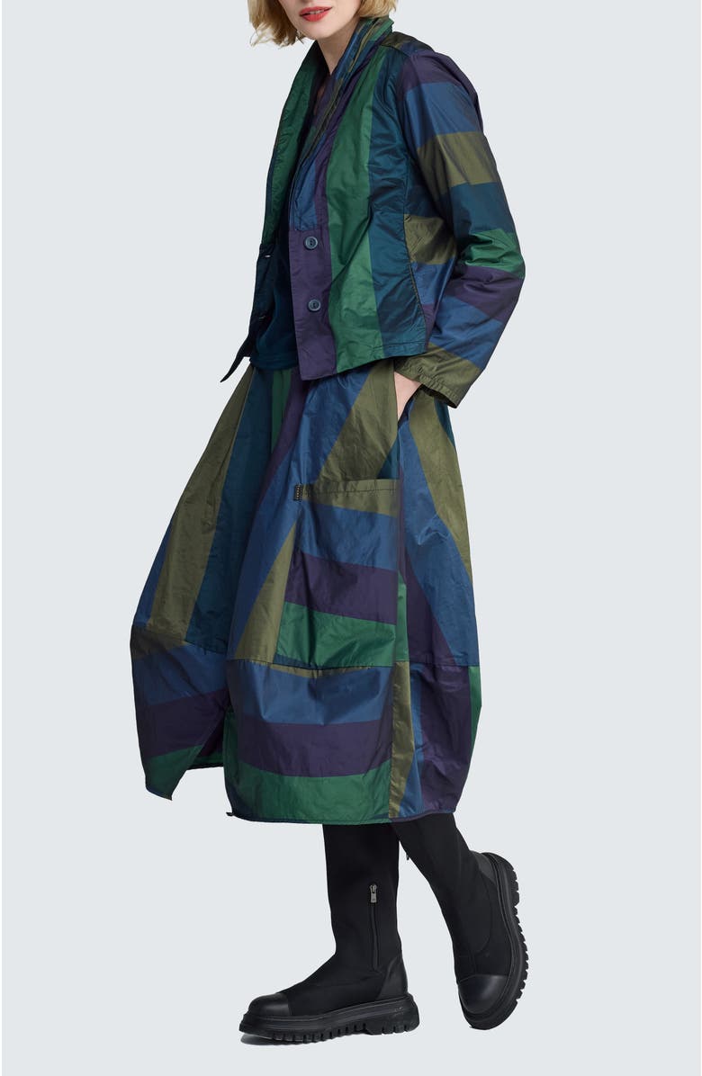 LUUKAA Crimson Balloon Skirt, Alternate, color, Oasis Blue