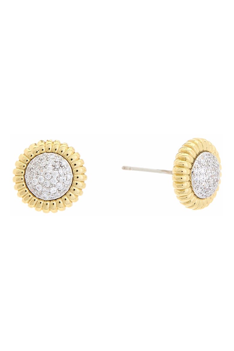 Cubic Zirconia Stud Earrings, Main, color, YELLOW