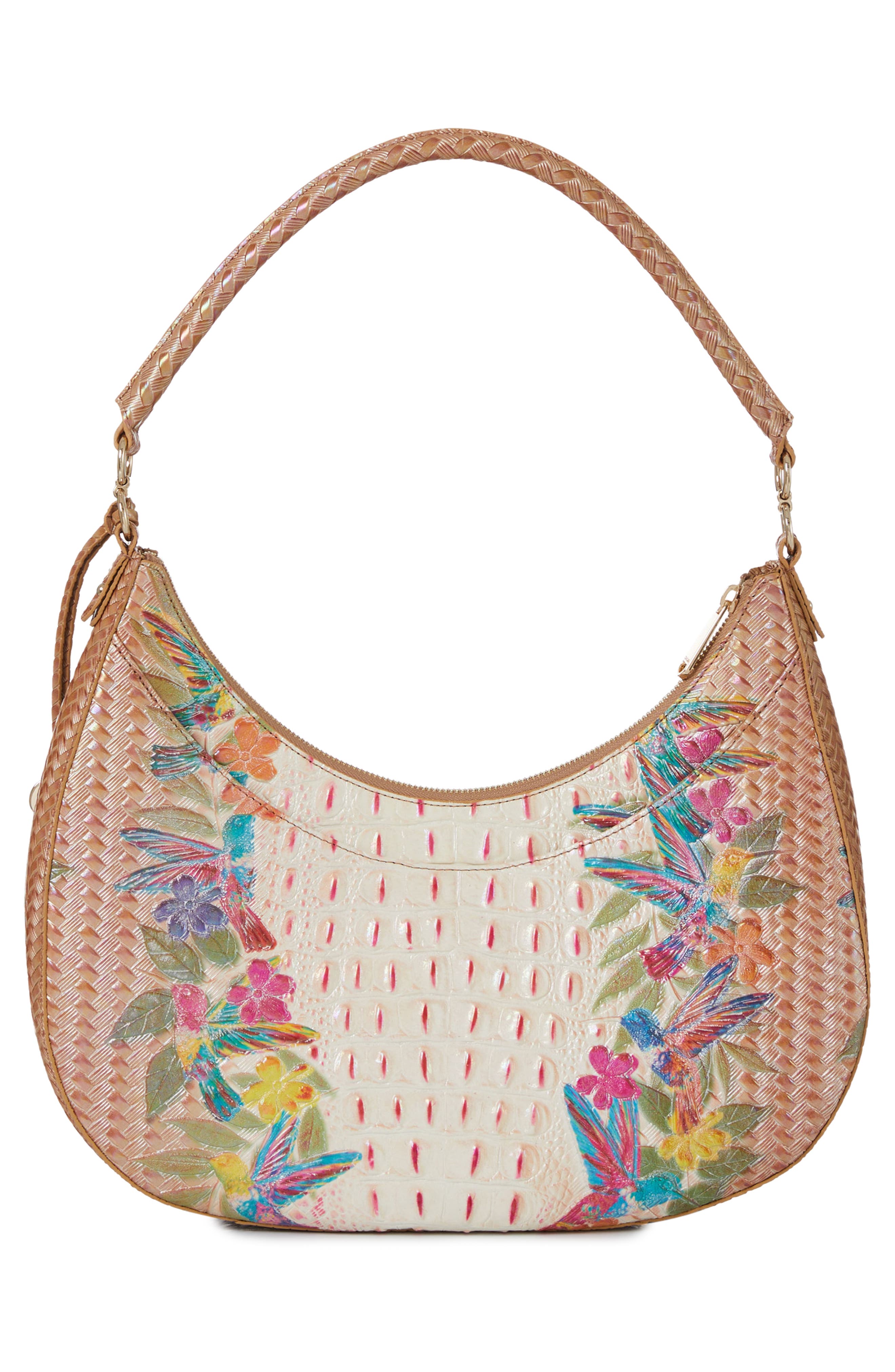 Brahmin Bekka Embossed Leather Shoulder Bag, Alternate, color, 